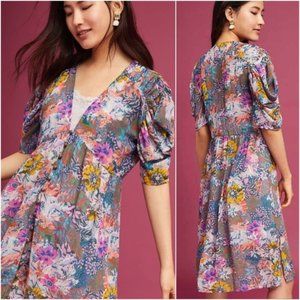 AKEMI + KIN floral chiffon Valencia dress